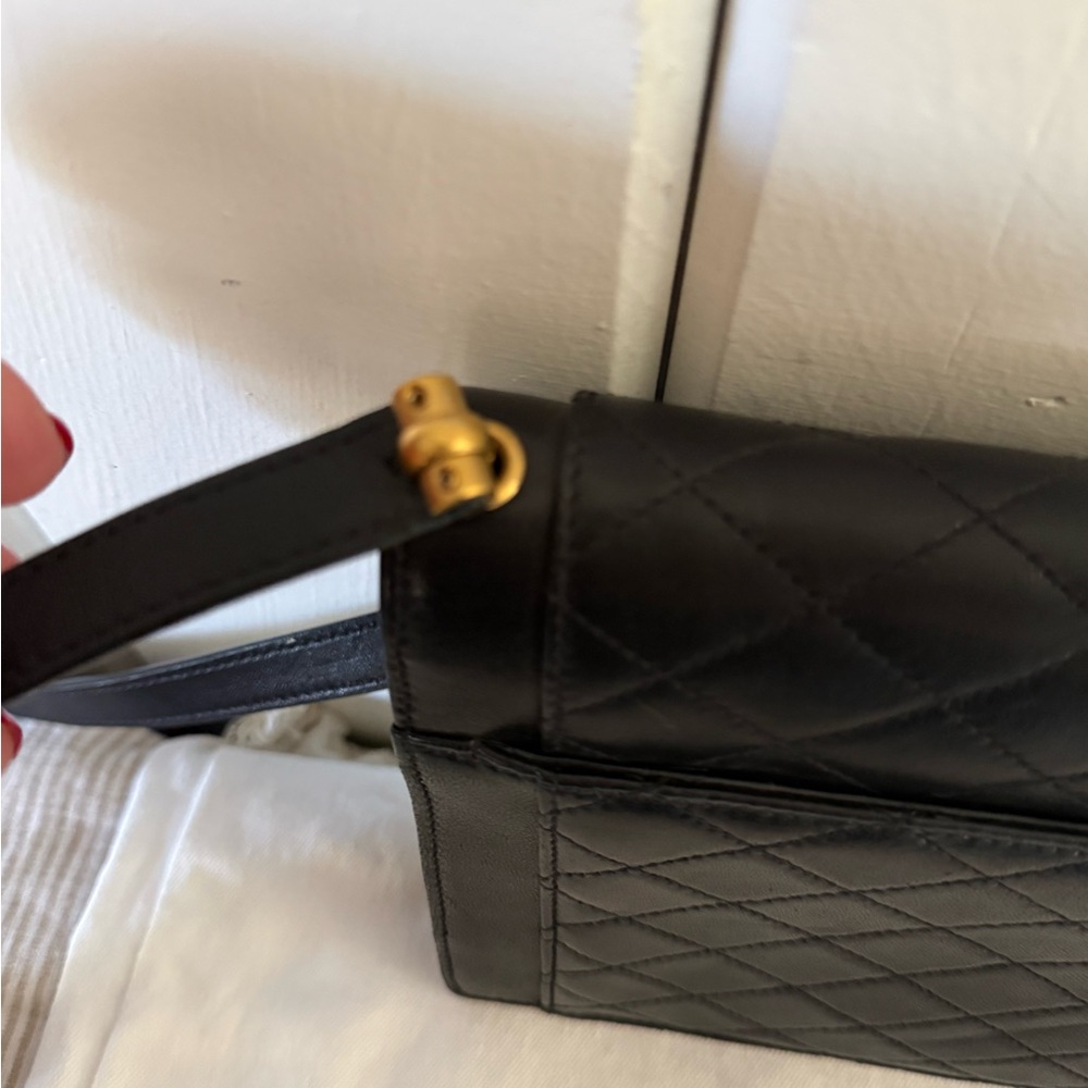 Saint Laurent Gaby Black Quilted Leather Shoulder Bag - Picture 9 of 16